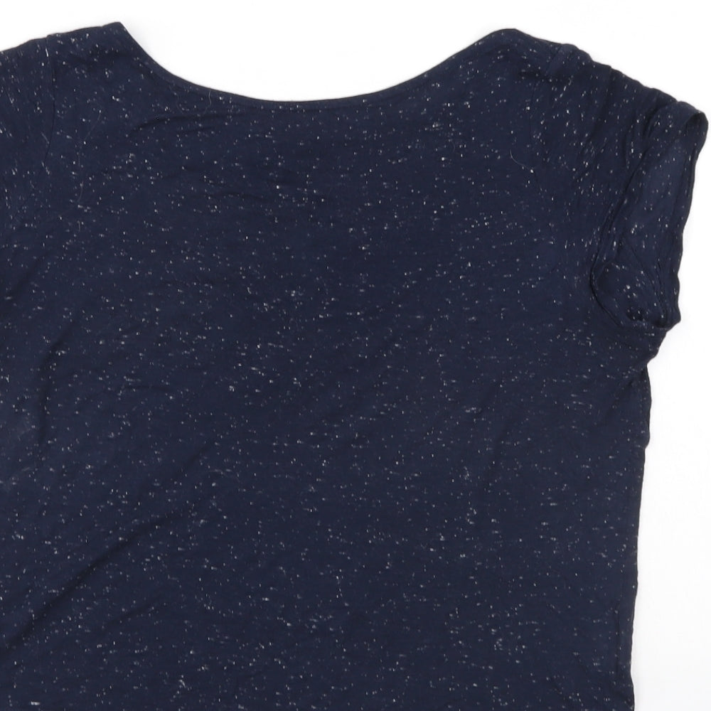 Womens UK Size 6 Atmosphere Blue Basic T-Shirt