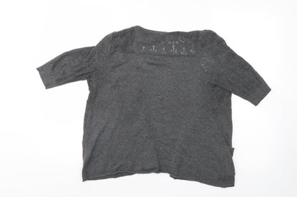 Womens UK Size 8 River Island Grey Shrug Jumper