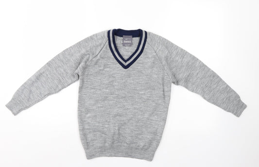 Rowlinson Boys Grey   Pullover Jumper