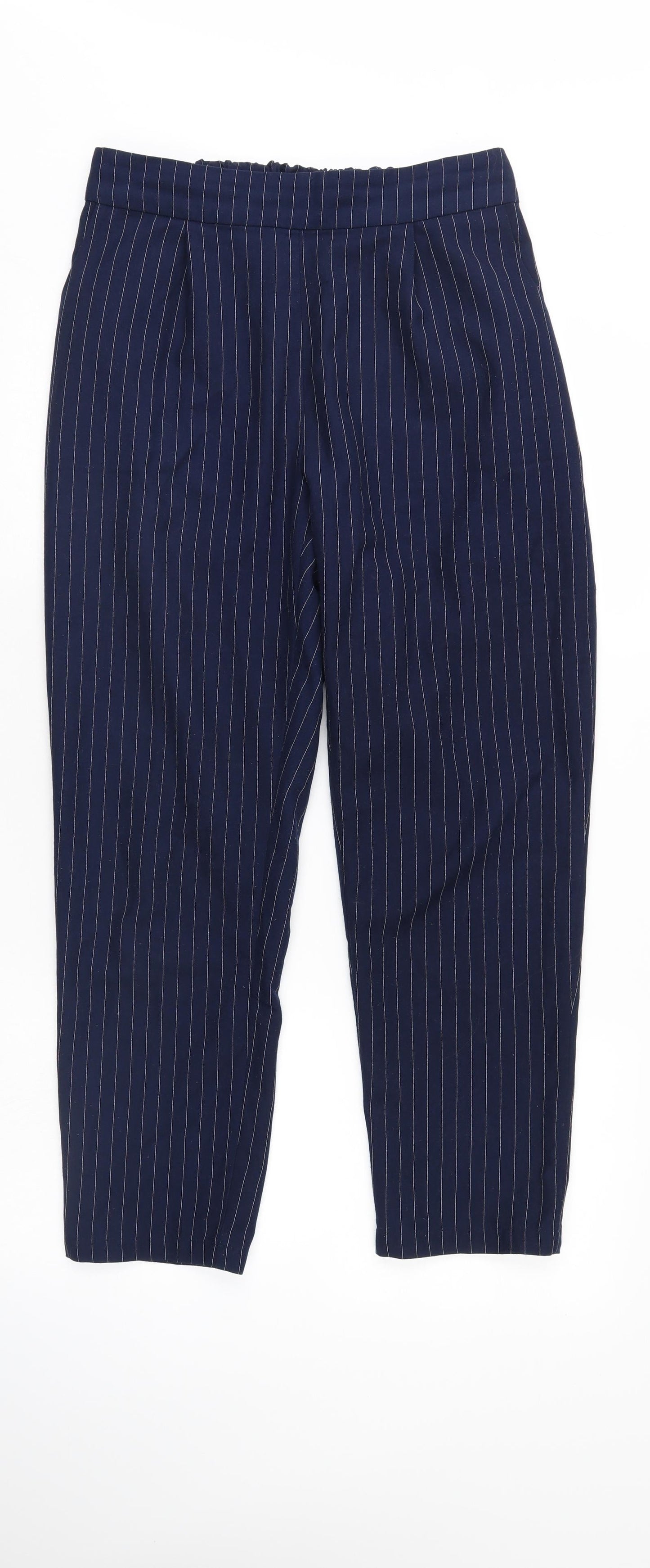 SheIn Womens Blue Striped  Trousers  Size M L25 in