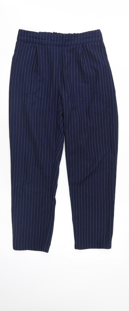 SheIn Womens Blue Striped  Trousers  Size M L25 in