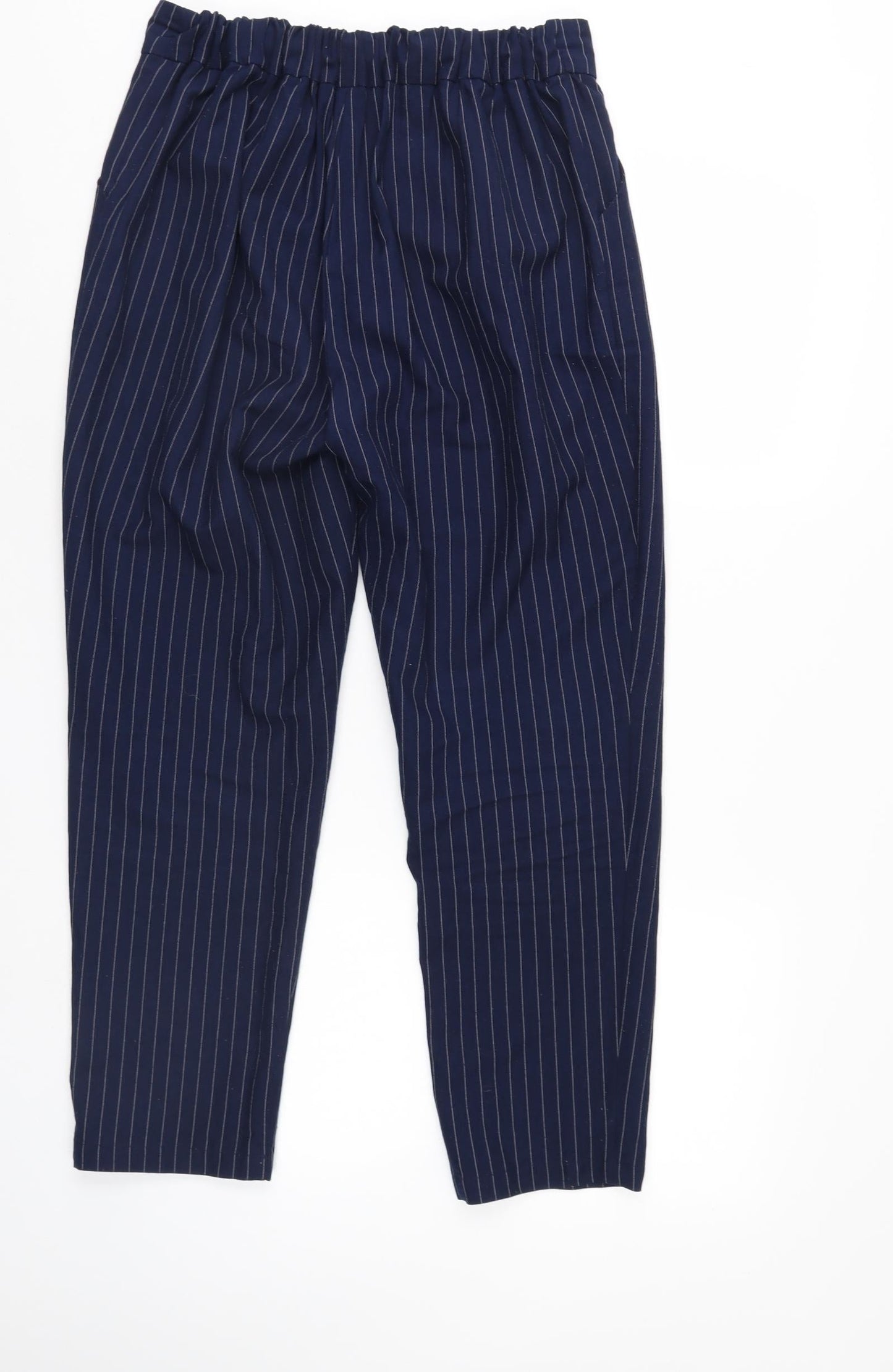 SheIn Womens Blue Striped  Trousers  Size M L25 in