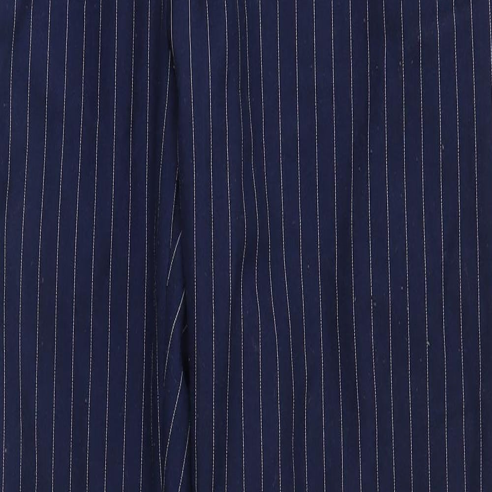 SheIn Womens Blue Striped  Trousers  Size M L25 in