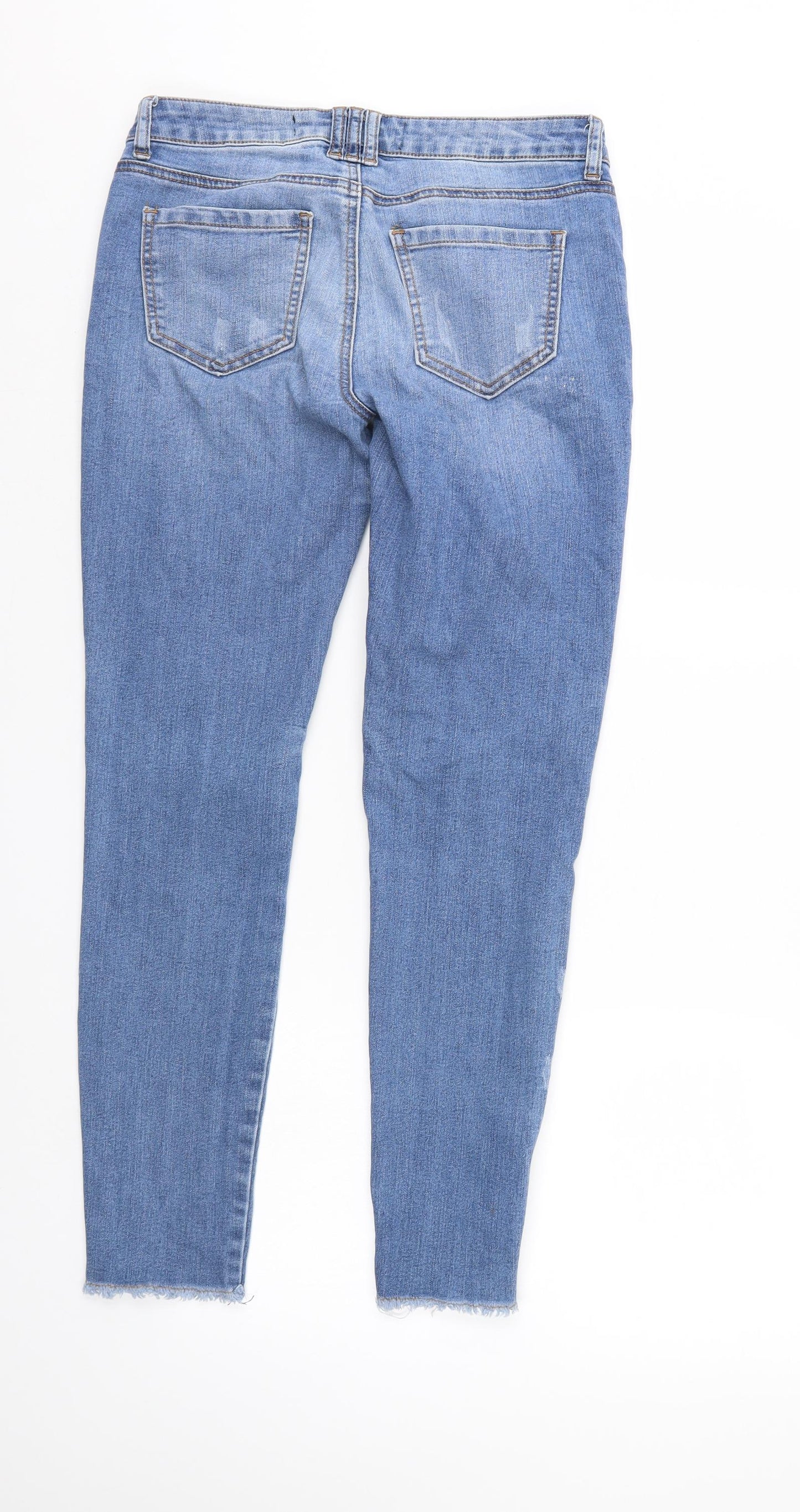 Ashley Mason Womens Blue  Denim Tapered Jeans Size S L27 in