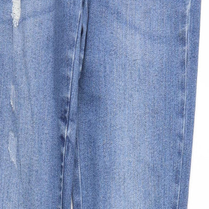 Ashley Mason Womens Blue  Denim Tapered Jeans Size S L27 in