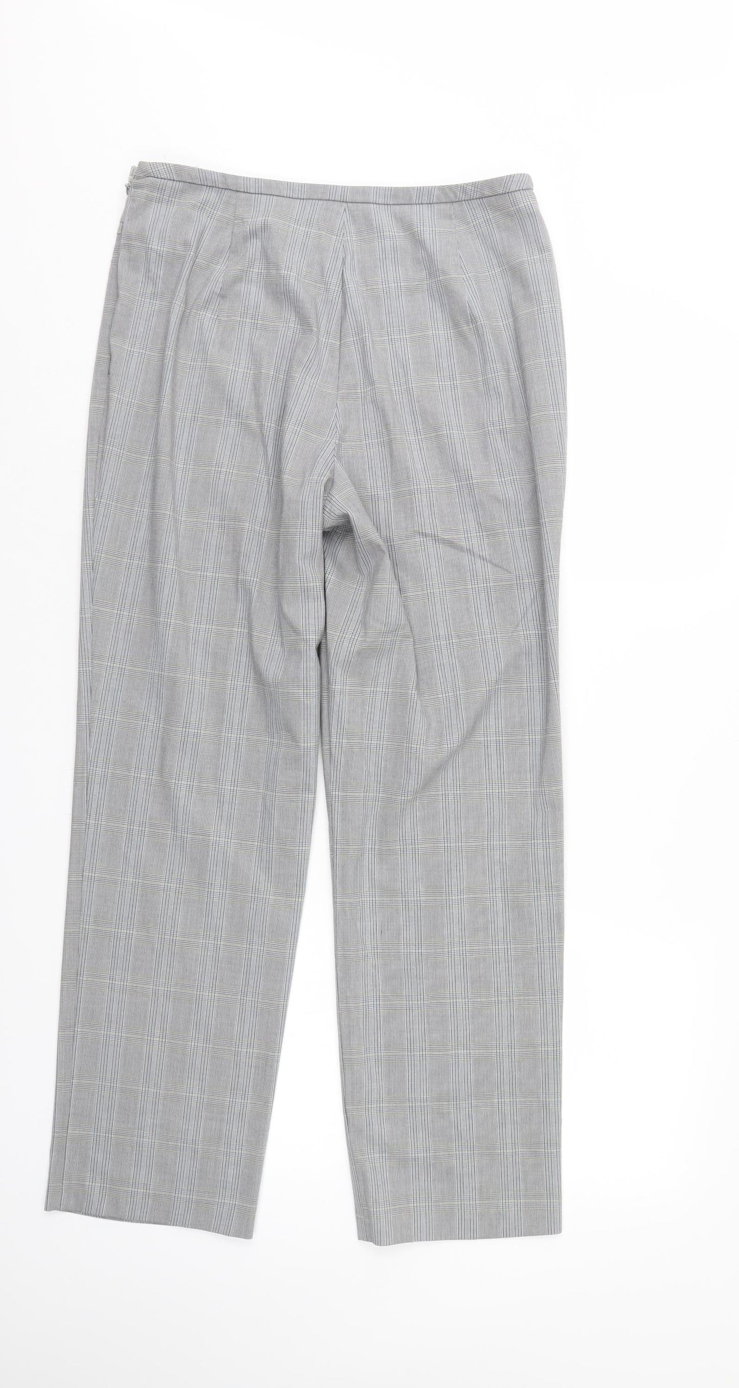 Womens UK Size 12 Marks and Spencer Regular Fit  Grey Trousers