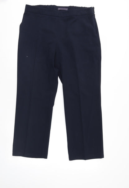 Womens UK Size 14 M&S Regular Fit  Blue Trousers