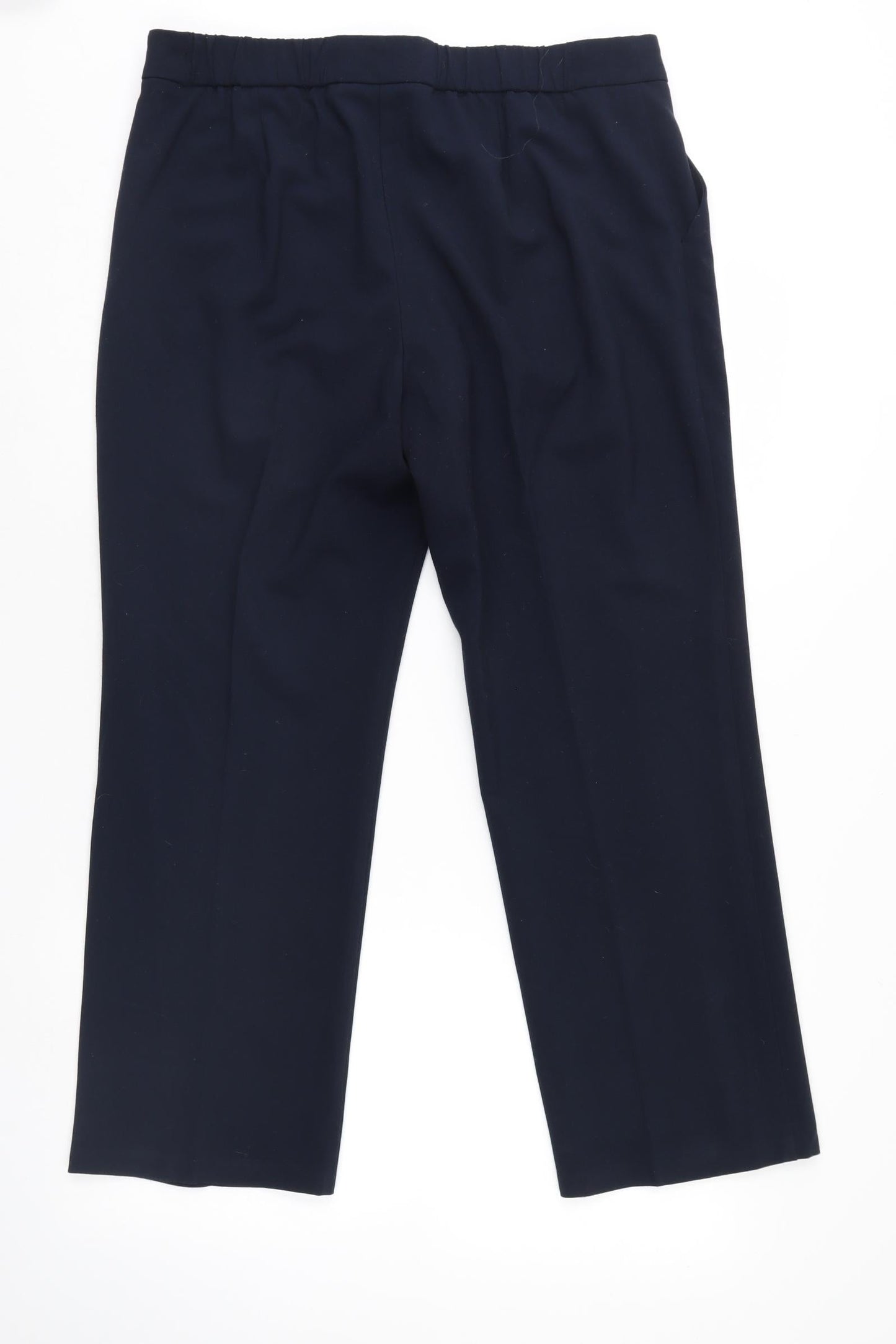 Womens UK Size 14 M&S Regular Fit  Blue Trousers