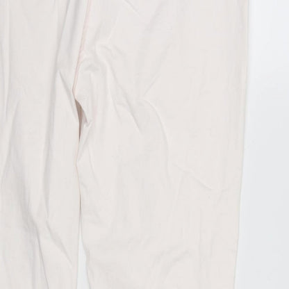 /Denim Womens White  Denim Tapered Jeans Size 18 L27 in