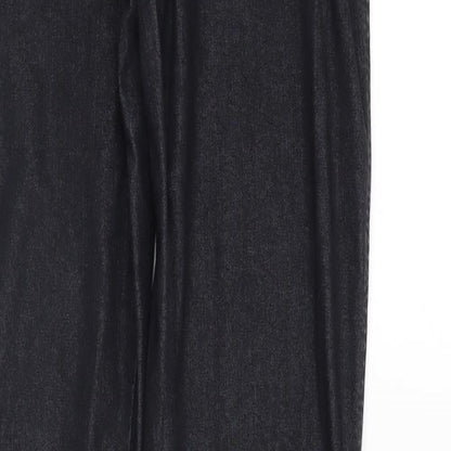 Denim & Co. Womens Black  Denim Straight Jeans Size 10 L32 in - elastic waist