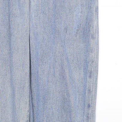 Womens UK Size 10 The Rockn Rev Regular Fit Straight Blue Jeans