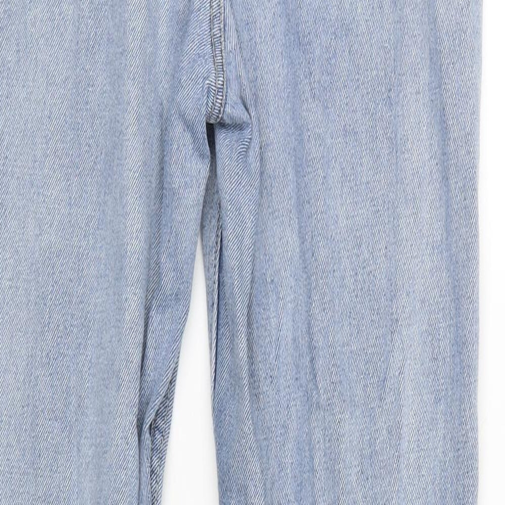 Womens UK Size 10 The Rockn Rev Regular Fit Straight Blue Jeans