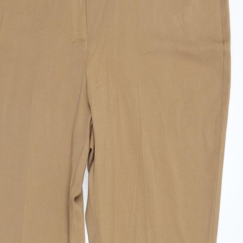 Womens UK Size 20 M&S Regular Fit  Brown Trousers