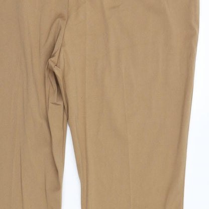 Womens UK Size 20 M&S Regular Fit  Brown Trousers