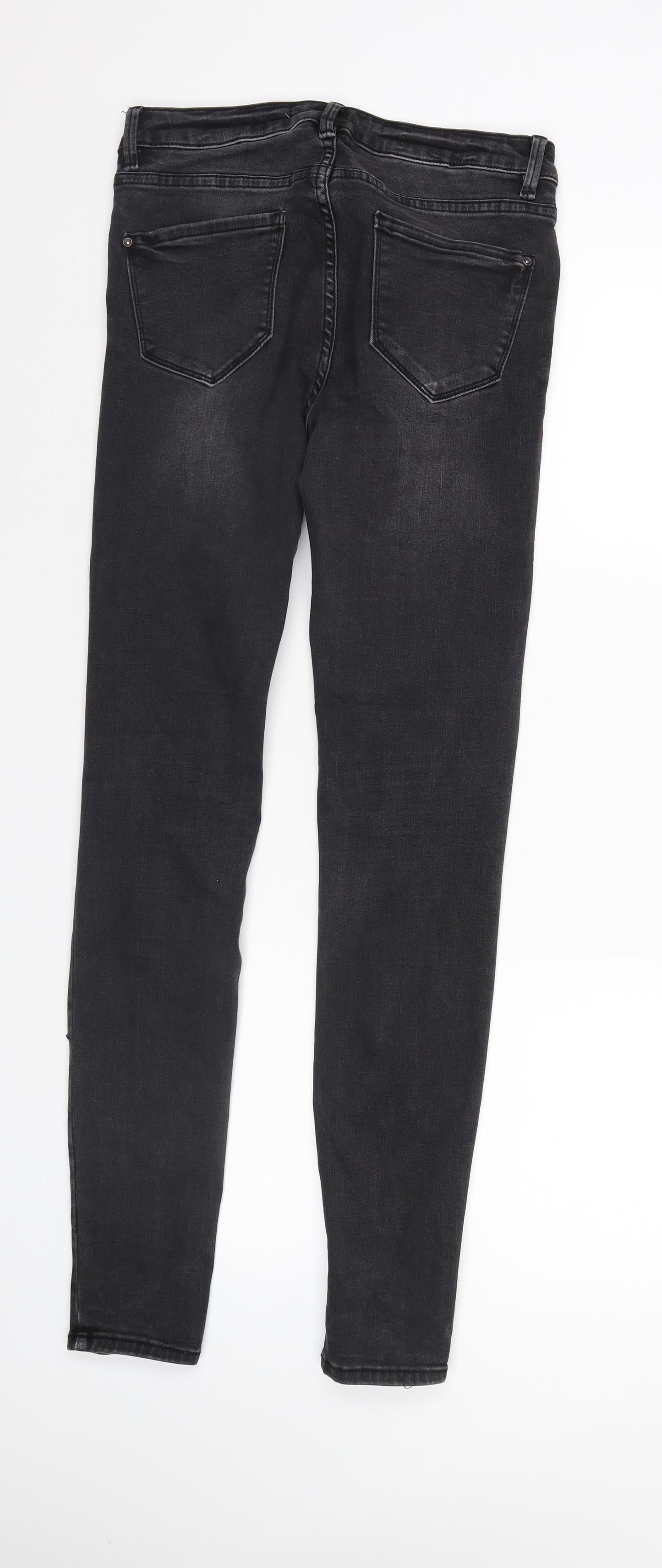 New Look Womens Black  Denim Skinny Jeans Size 10 L31 in