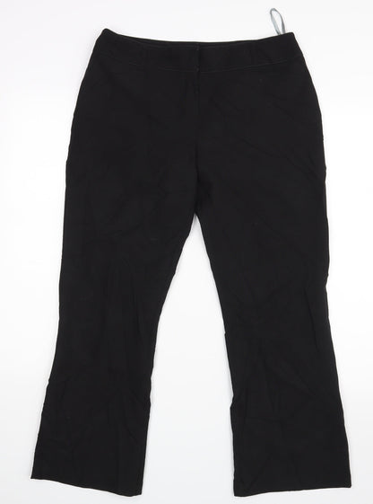 Womens UK Size 12 Dorothy Perkins Regular Fit  Black Trousers
