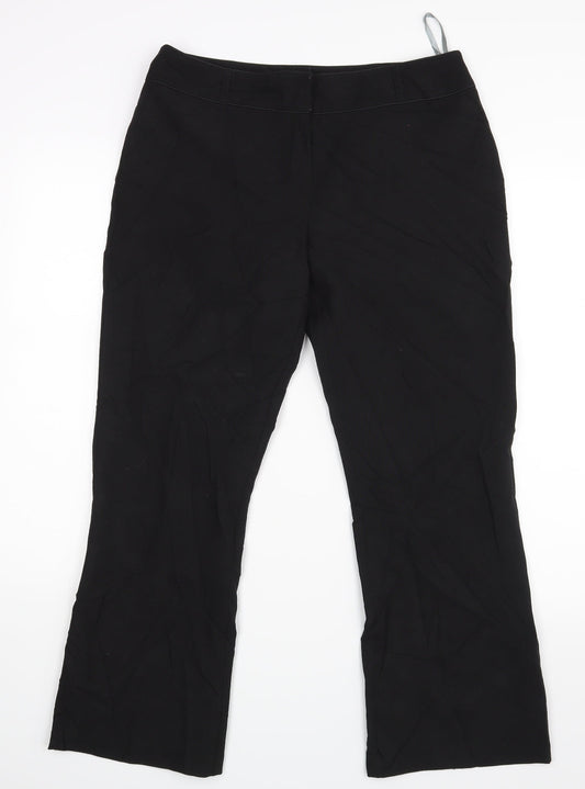 Womens UK Size 12 Dorothy Perkins Regular Fit  Black Trousers