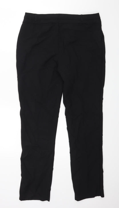 Peackocks Womens Black   Trousers  Size 14 L25 in