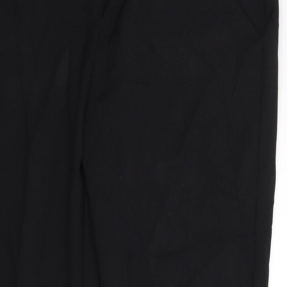 Peackocks Womens Black   Trousers  Size 14 L25 in