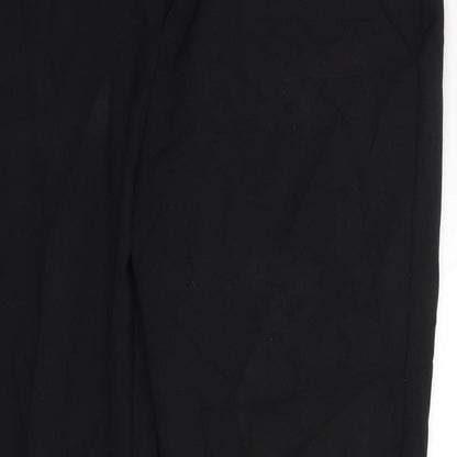 Peackocks Womens Black   Trousers  Size 14 L25 in