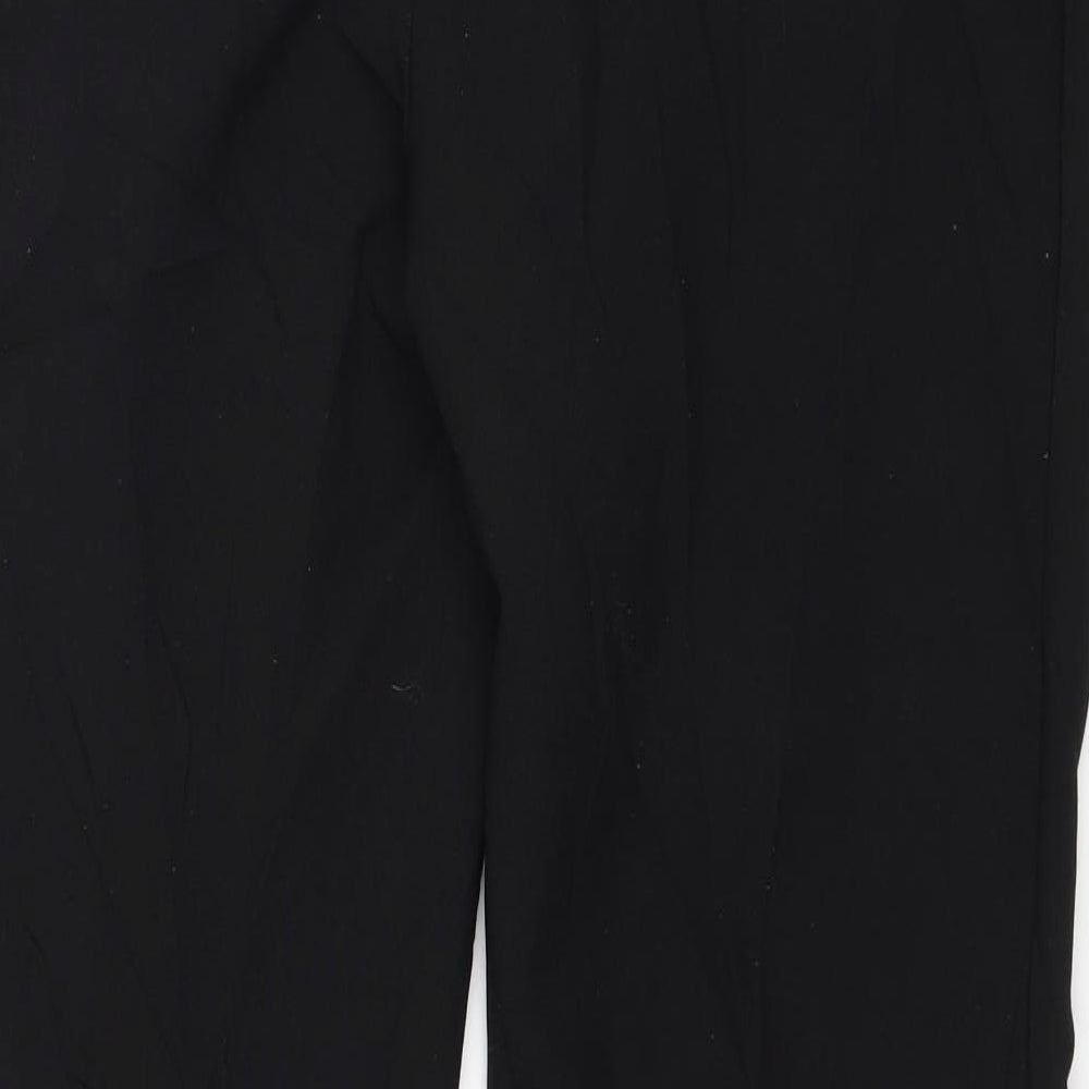 Peackocks Womens Black   Trousers  Size 14 L25 in