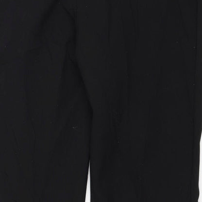 Peackocks Womens Black   Trousers  Size 14 L25 in