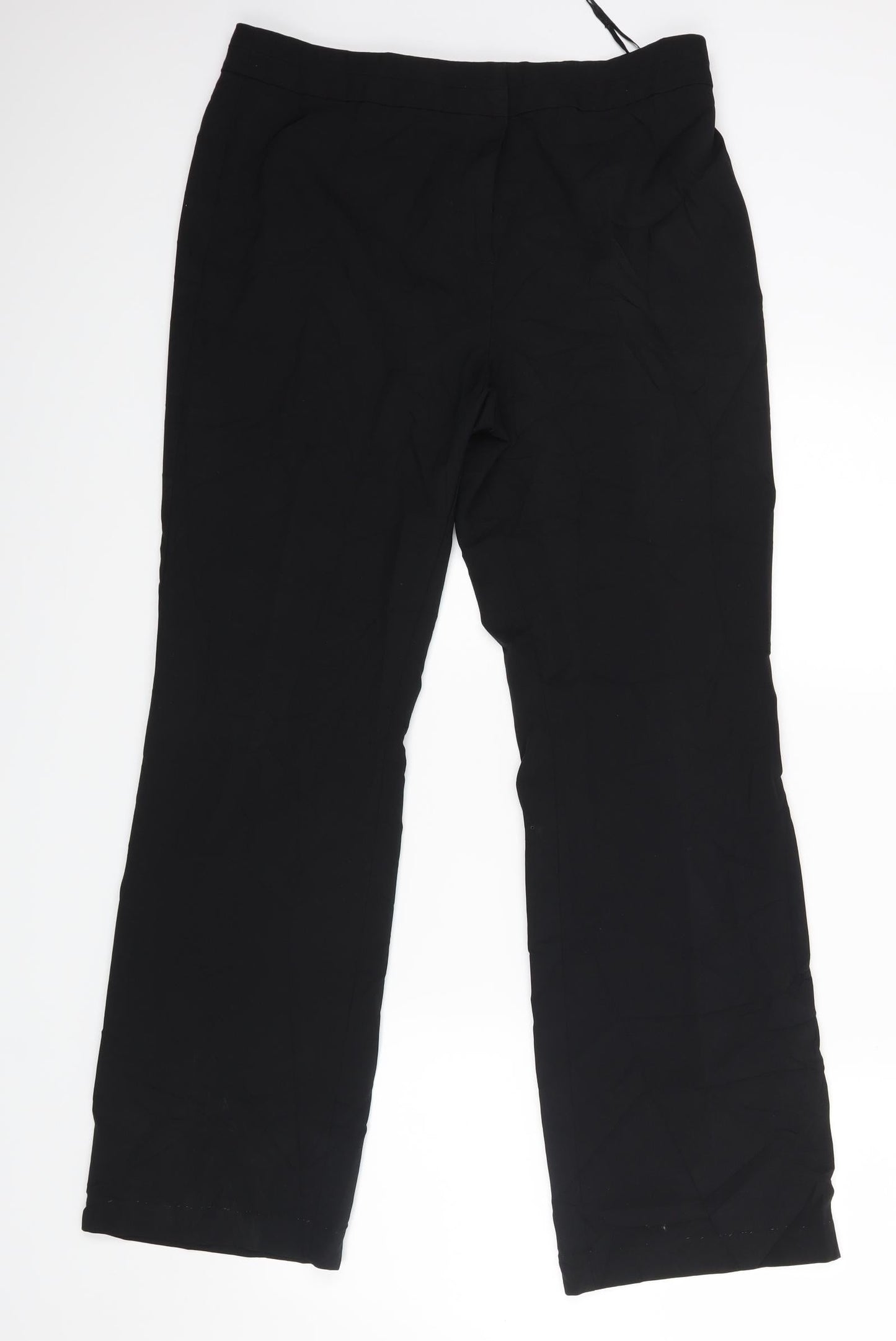 Womens UK Size 14 Papaya Regular Fit  Black Trousers