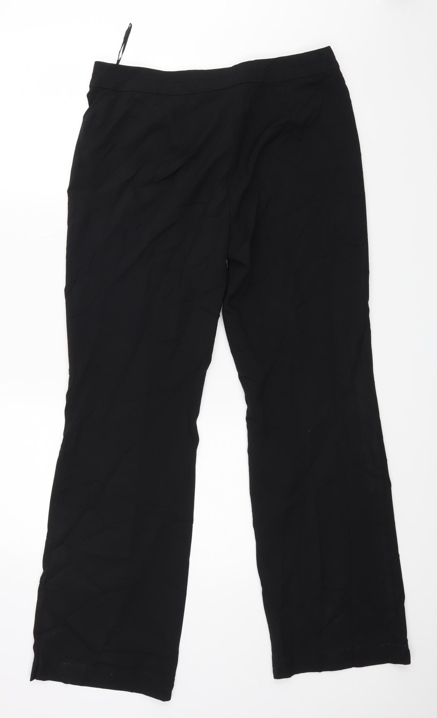 Womens UK Size 14 Papaya Regular Fit  Black Trousers