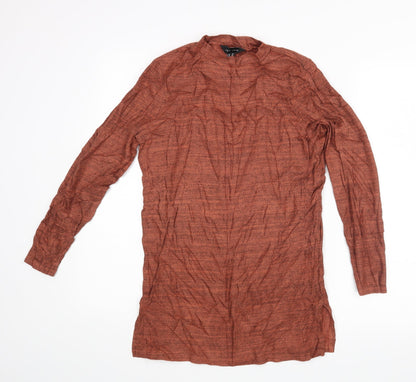 Womens UK Size 14 New Look Brown Basic Blouse