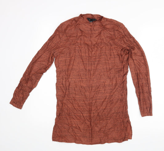 Womens UK Size 14 New Look Brown Basic Blouse
