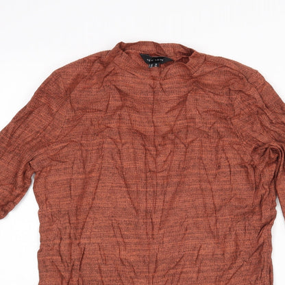 Womens UK Size 14 New Look Brown Basic Blouse