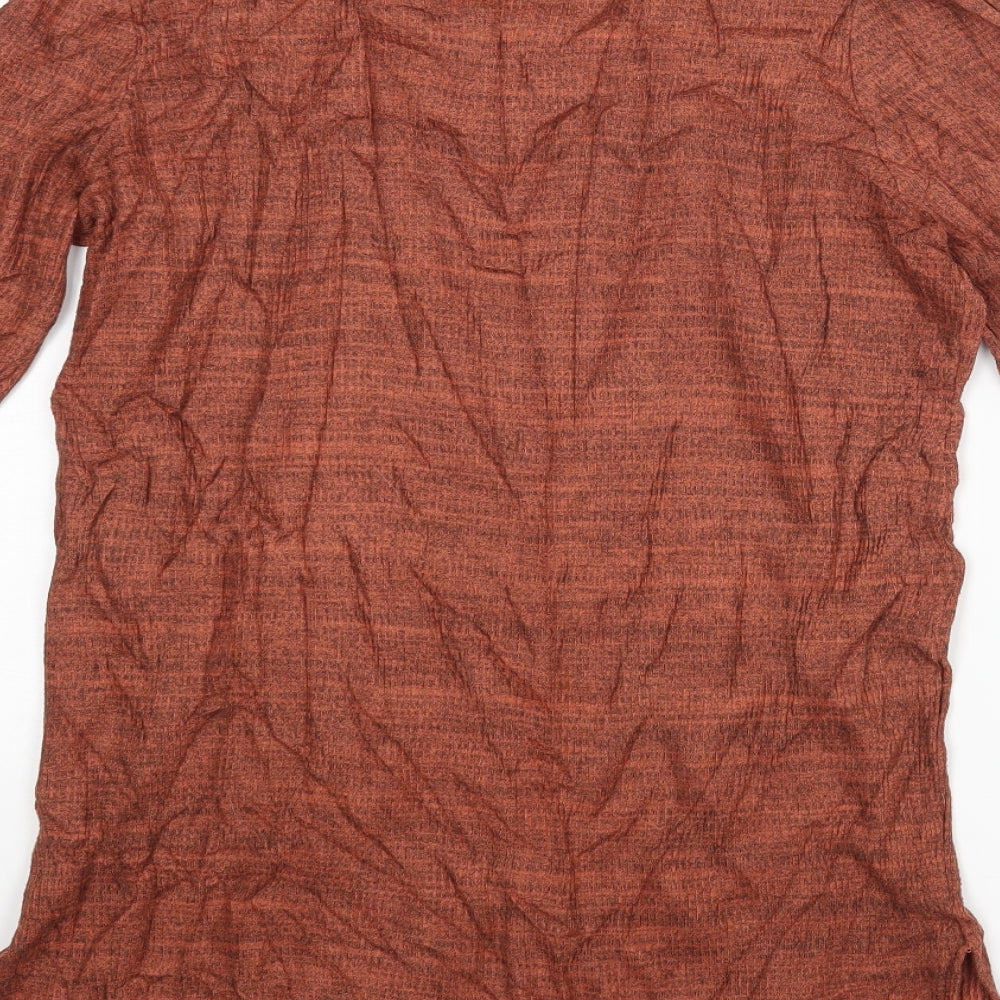 Womens UK Size 14 New Look Brown Basic Blouse