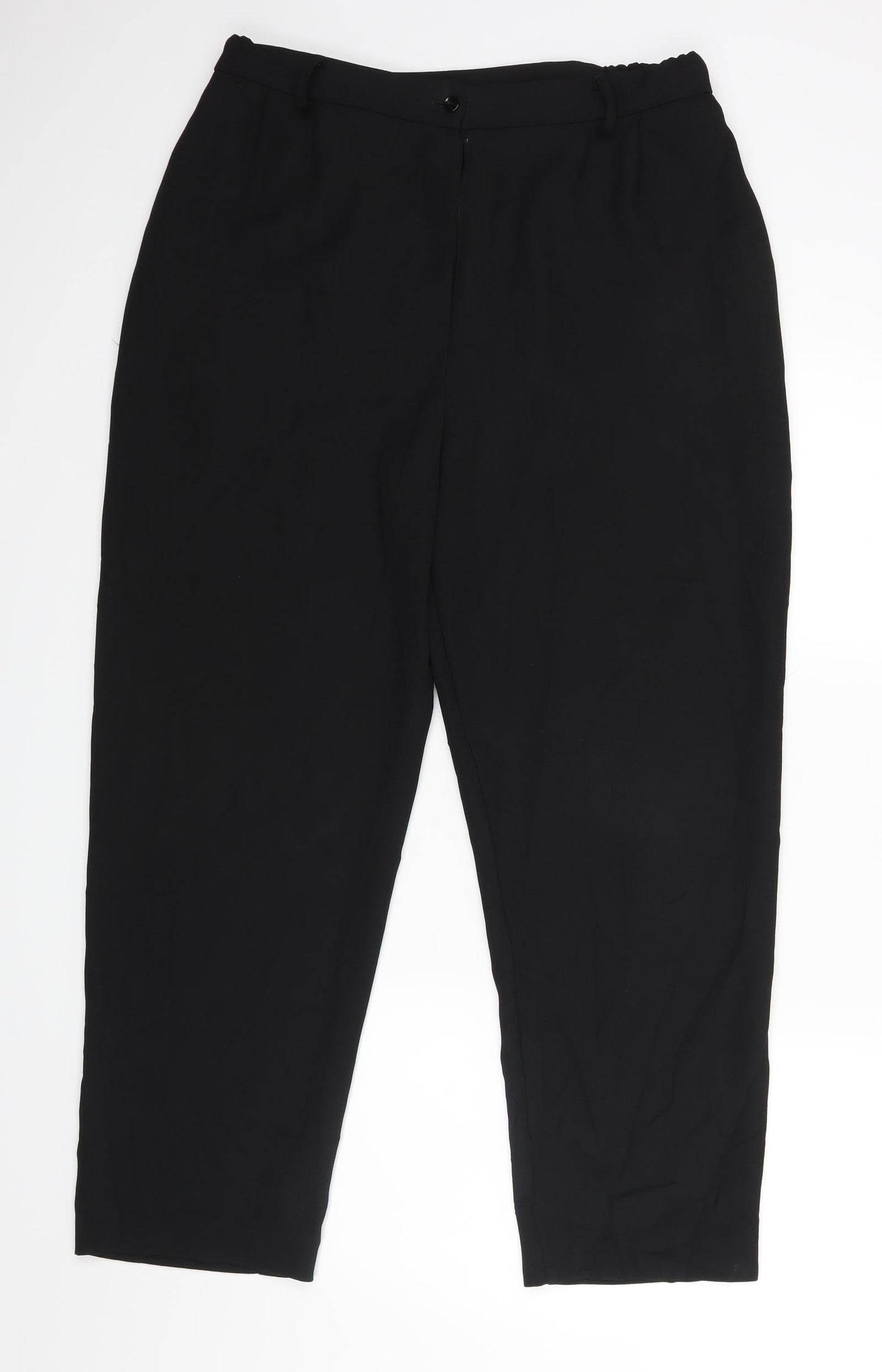 Double TWO Womens Black   Dress Pants Trousers Size 16 L25 in