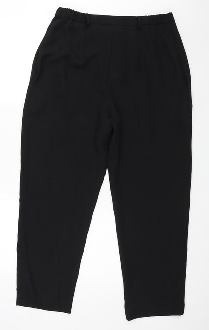 Double TWO Womens Black   Dress Pants Trousers Size 16 L25 in