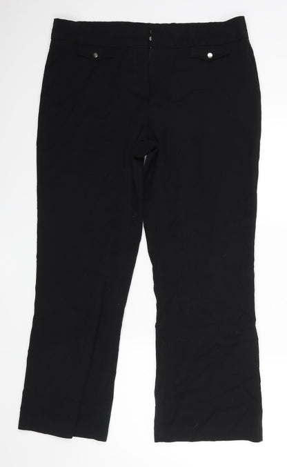Avenue Womens Black   Trousers  Size 16 L27 in
