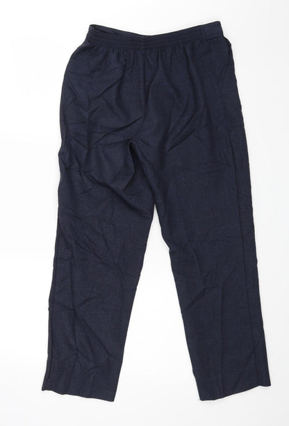 Womens UK Size 10 m&s Regular Fit  Blue Trousers