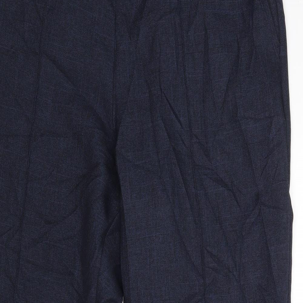 Womens UK Size 10 m&s Regular Fit  Blue Trousers