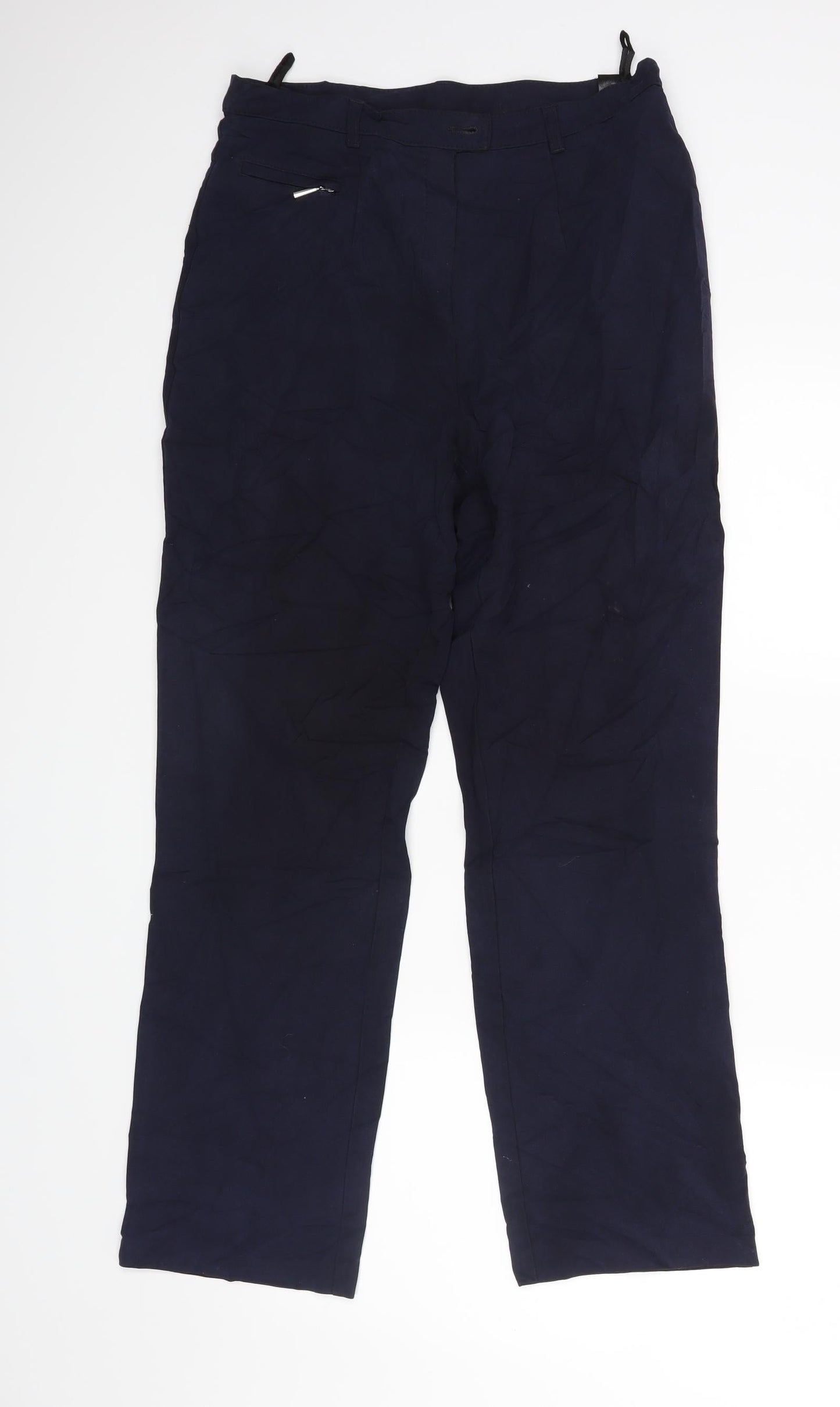 M&S Womens Blue   Trousers  Size 12 L26 in