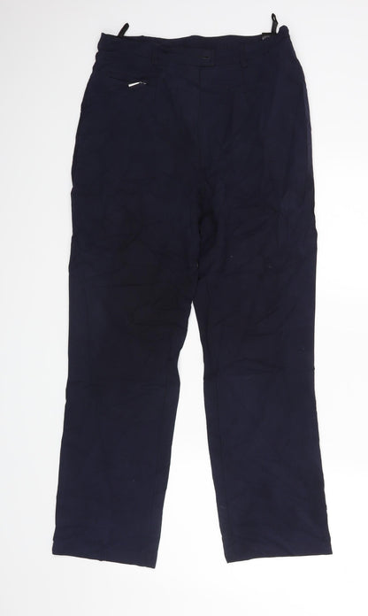 M&S Womens Blue   Trousers  Size 12 L26 in