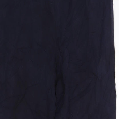 M&S Womens Blue   Trousers  Size 12 L26 in