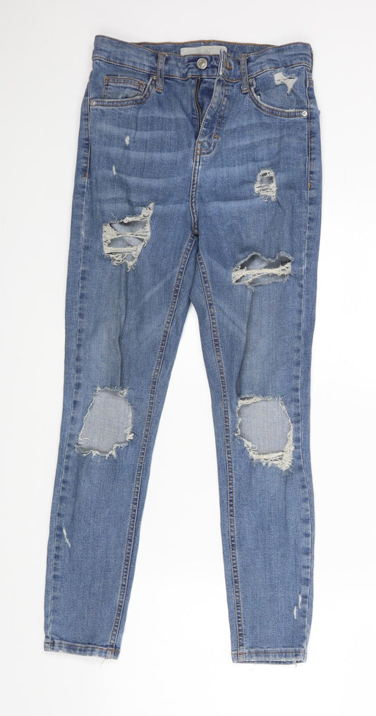 Topshop Womens Black   Skinny Jeans Size 28 L25 in