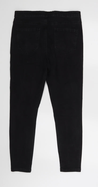 Denim co Womens Black   Skinny Jeans Size 14 L25 in