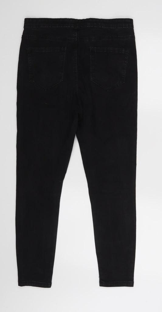 Denim co Womens Black   Skinny Jeans Size 14 L25 in