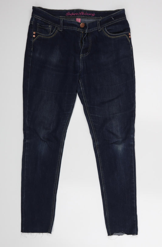 Denim co Womens Blue   Skinny Jeans Size 14 L27 in