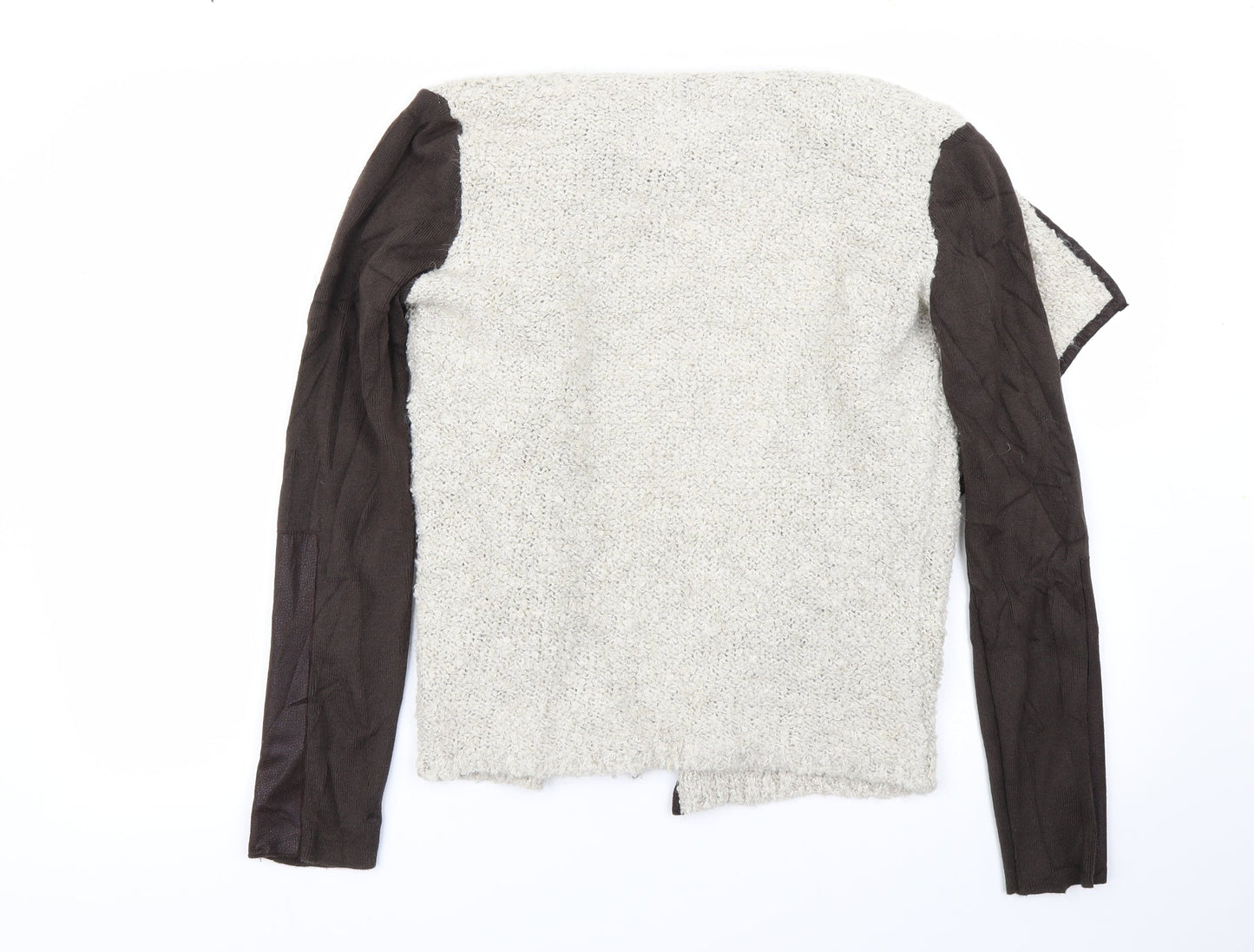 Miss Captain Womens Brown   Cardigan Jumper Size S