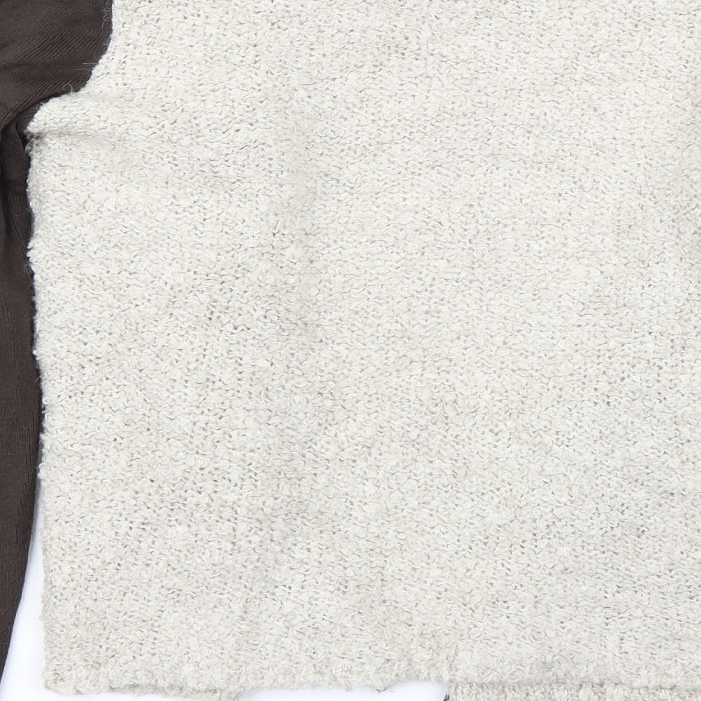 Miss Captain Womens Brown   Cardigan Jumper Size S