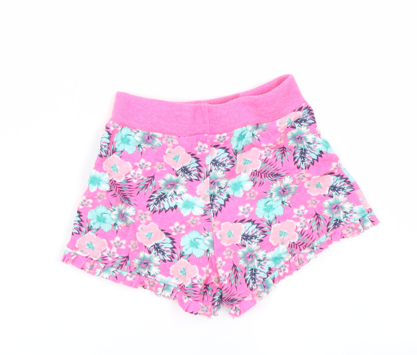 Primark Girls Pink Floral  Cargo Shorts Size 2-3 Years