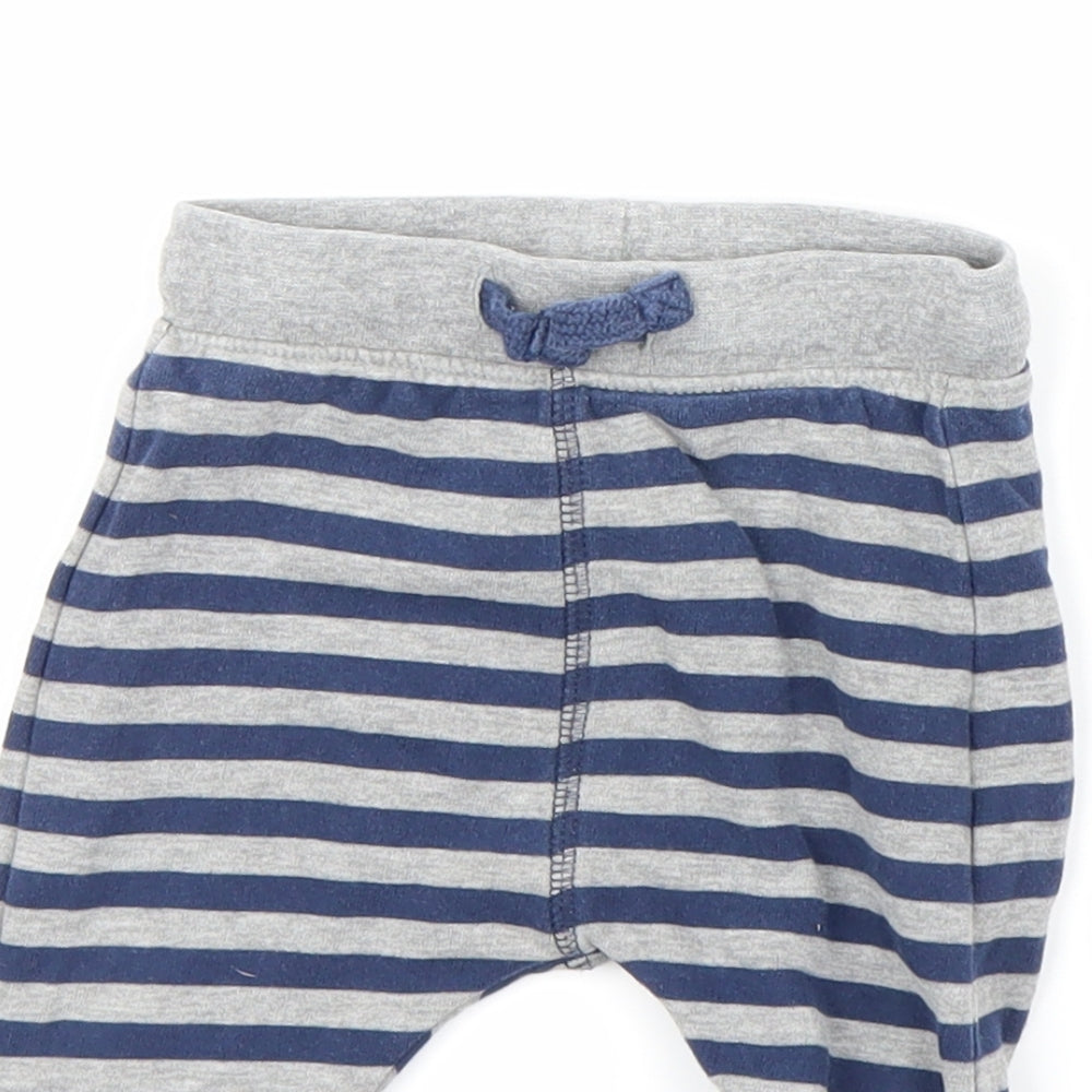 Marks and Spencer  Blue Striped  Babydoll Lounge Pants Size 6-9 Months