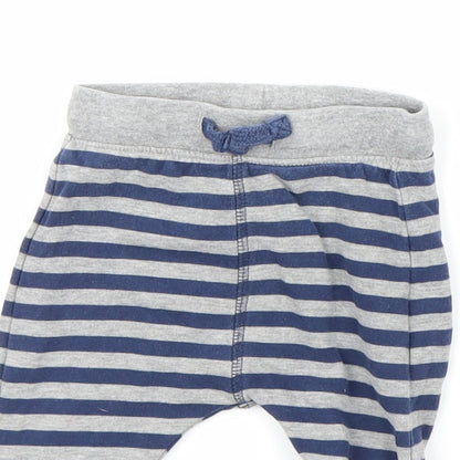 Marks and Spencer  Blue Striped  Babydoll Lounge Pants Size 6-9 Months