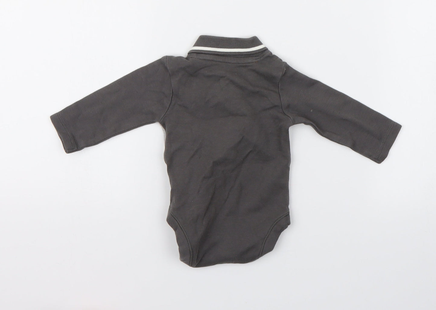 Nutmeg Boys Grey   Babygrow One-Piece Size 0-3 Months  - fun champ